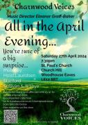 April 2024 concert poster